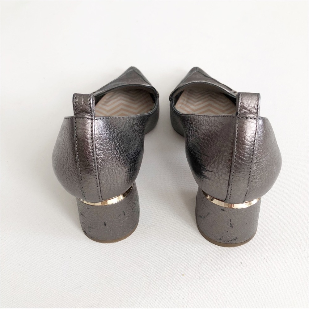 Nicholas Kirkwood Pewter Leather Beya Loafer Heel - Picture 4 of 9
